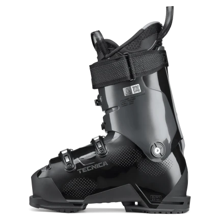 The medial side of the Mach BOA 110 has an adjutable cuff and is all black