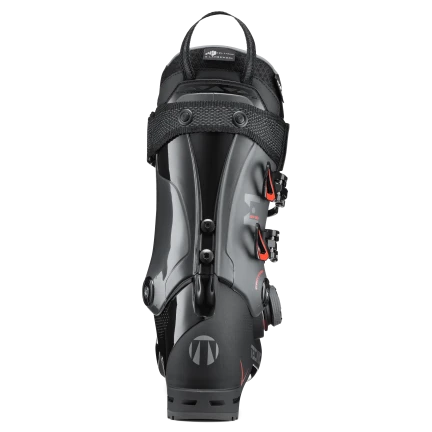 The back of the Mach BOA 110 has a "T" for Tecnica by the heel