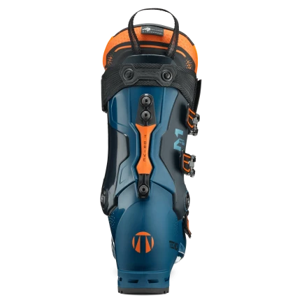 The spine on the Mach1 120 for men has a orange T-Drive piece that helps to provide ragitity to the boot