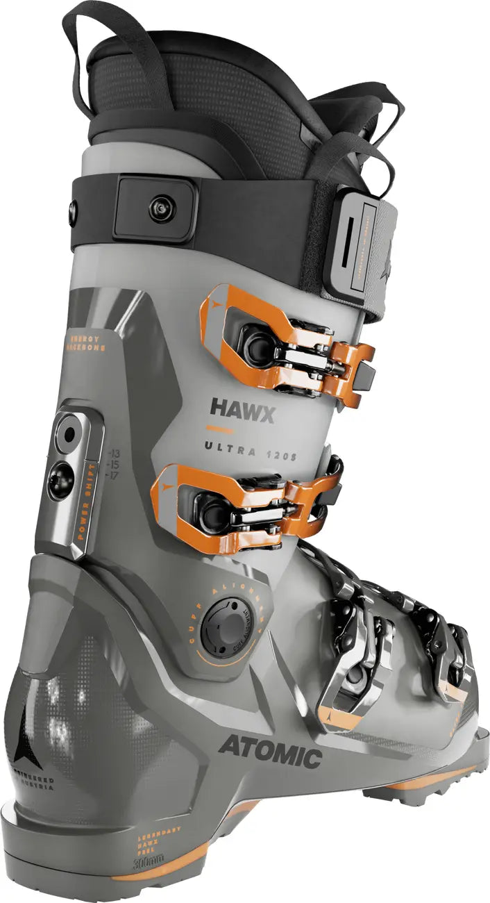 The spine of the Ultra 120 from Atomic is a darker grey color that the rest of the cuff