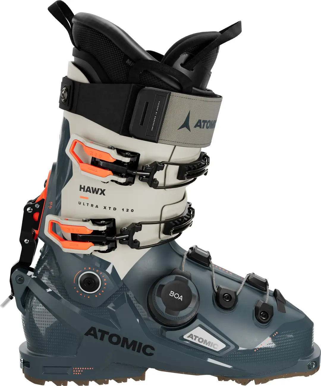 This Ultra XTD 120 has a few orange pops for color on the boot