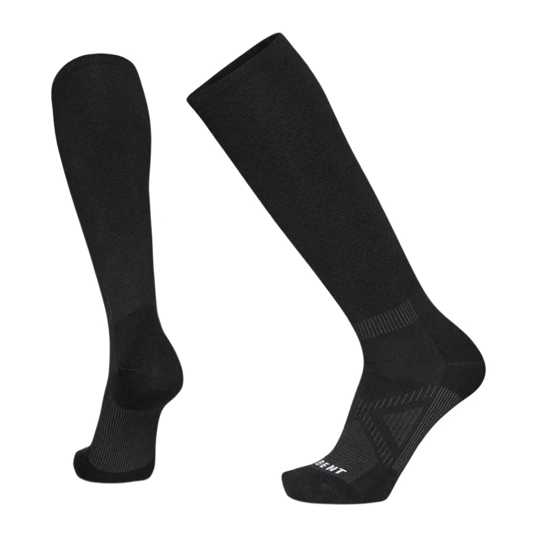 These LeBent ski socks have extra compression that helps promote heathy blood flow and recovery