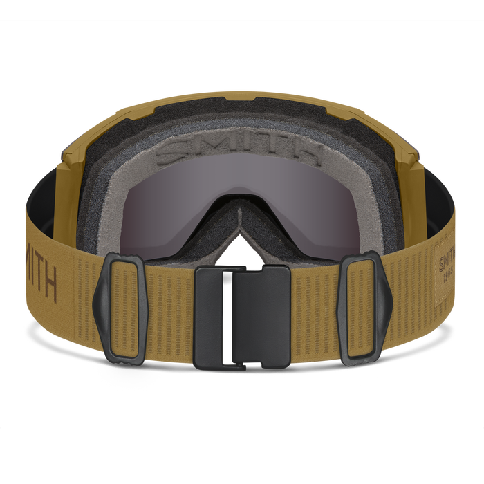 The inside of this ski goggle has lots of foam for comfort around the face