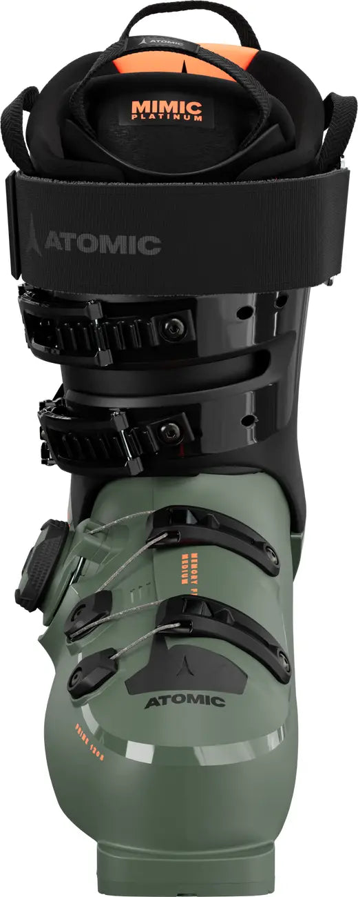 The front view of the Atomic Prime 120 looks really cool with 2 less buckles in front due to the BOA fit system