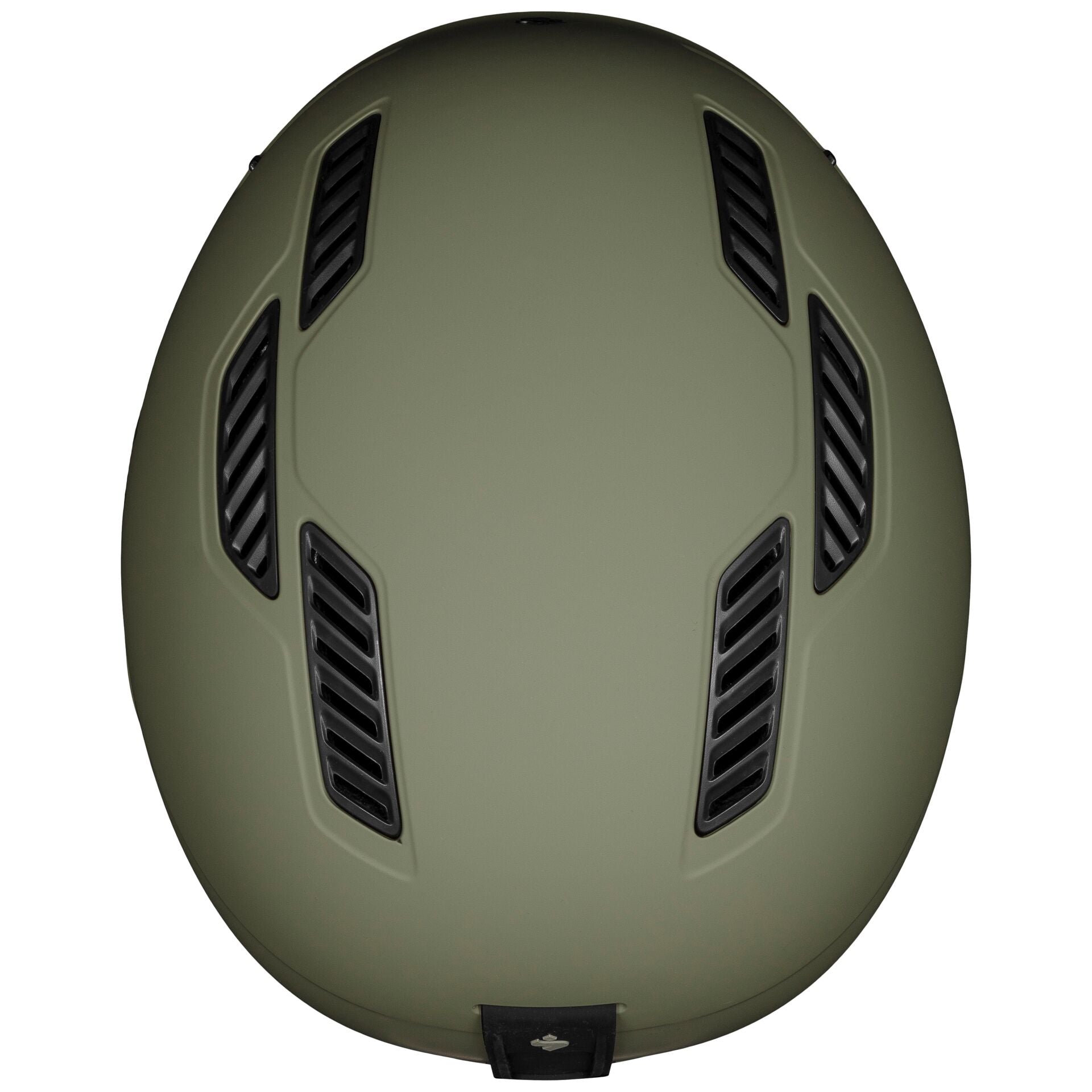 The top view of teh Ignitor ski helmet shows some of the ventilations that is offered on this helmet